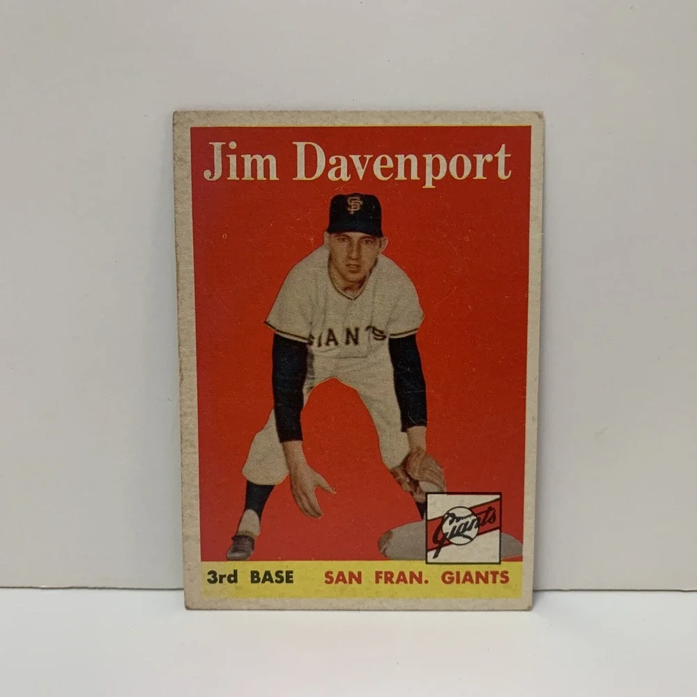 JIM DAVENPORT ROOKIE CARD, San Francisco Giants, #413, 1958 Topps Baseball